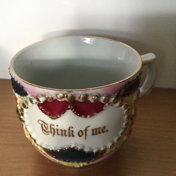 Think of me tea coffee mug pink 3D 200ml - Picture 1 of 6